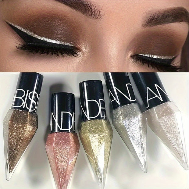 1/5pcs Glitter Liquid Eyeliner Set