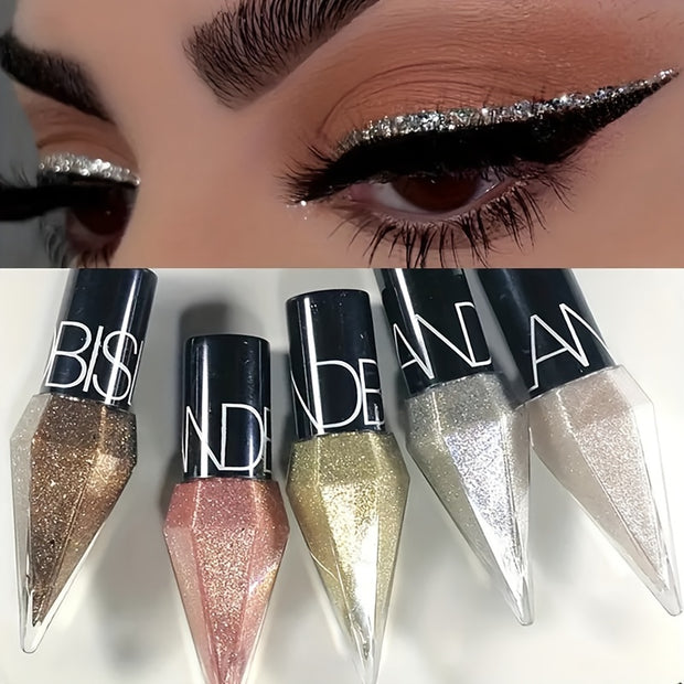 1/5pcs Glitter Liquid Eyeliner Set