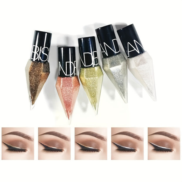 1/5pcs Glitter Liquid Eyeliner Set